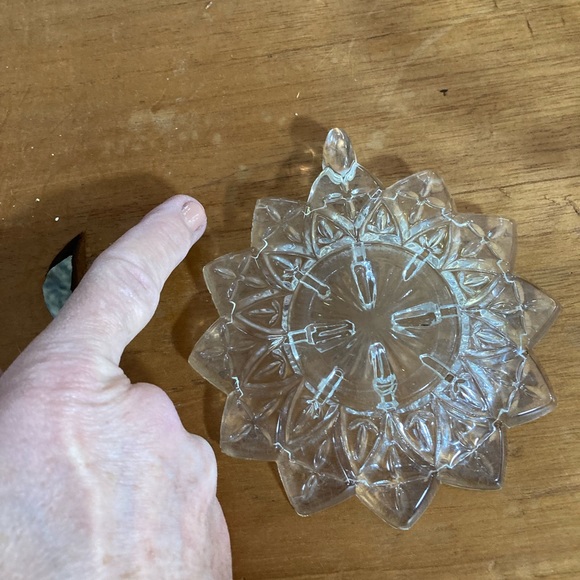 Vintage Small Federal Glass Mini Hurricane Fairy Lamp - Picture 11 of 15